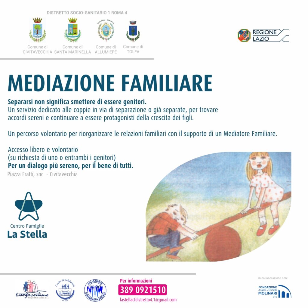 Mediazione Familiare per genitori separati - supporto al dialogo e al benessere dei figli