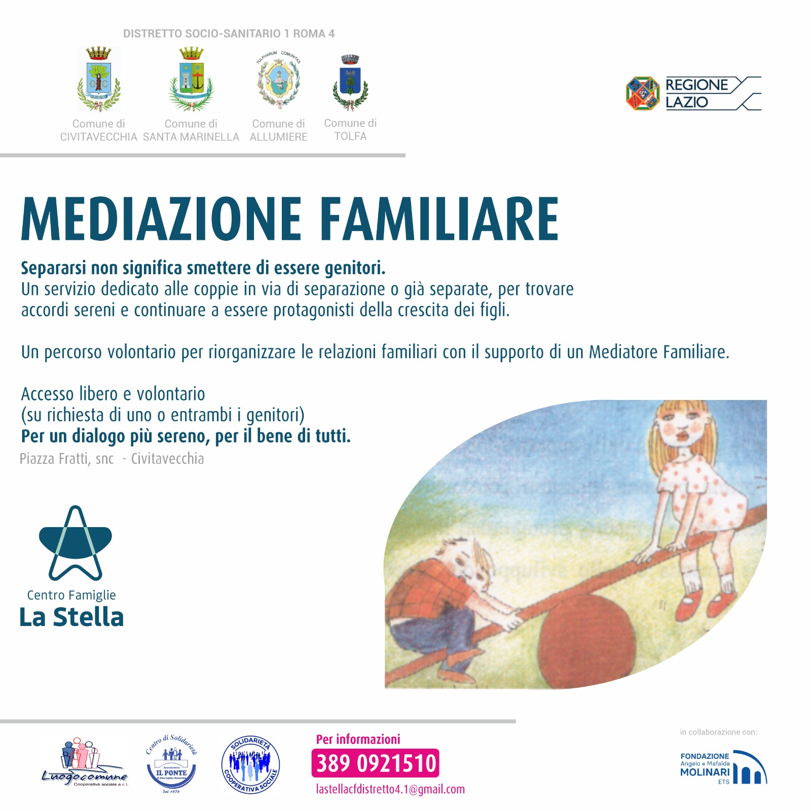 Mediazione Familiare per genitori separati - supporto al dialogo e al benessere dei figli